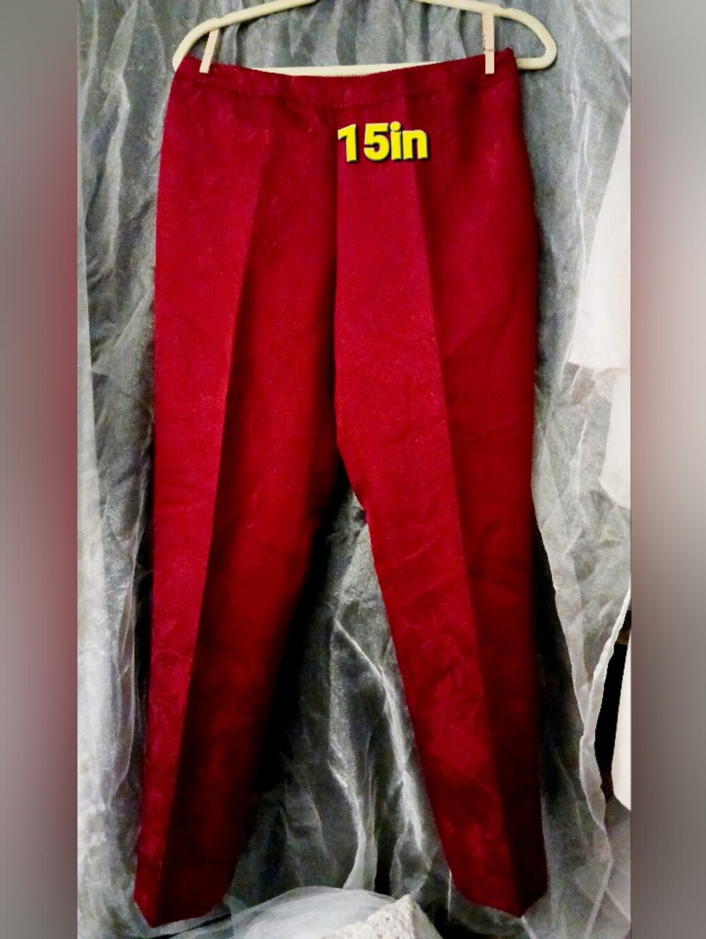 Josephine Chaus Deep Red Dress Pants